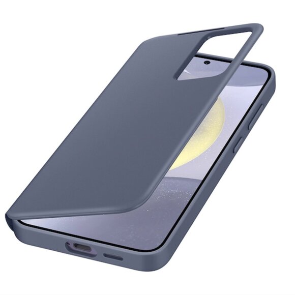 Galaxy S24+ S-View Wallet Case, Violet + FREE Anti-Reflecting Protector - Picture 2 of 6